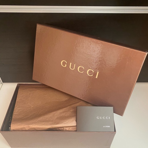 Gucci Brown Leather Bamboo Style Heel Sandal Slip-on Shoes 8 - Picture 3 of 9